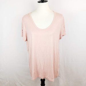 ♦️5/$20 A New Day Light Pink Glitter Tee XL